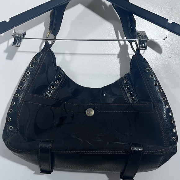 Coach limited edition brown Shoulder Bag with Decorative Metal Details - Picture 8 of 17